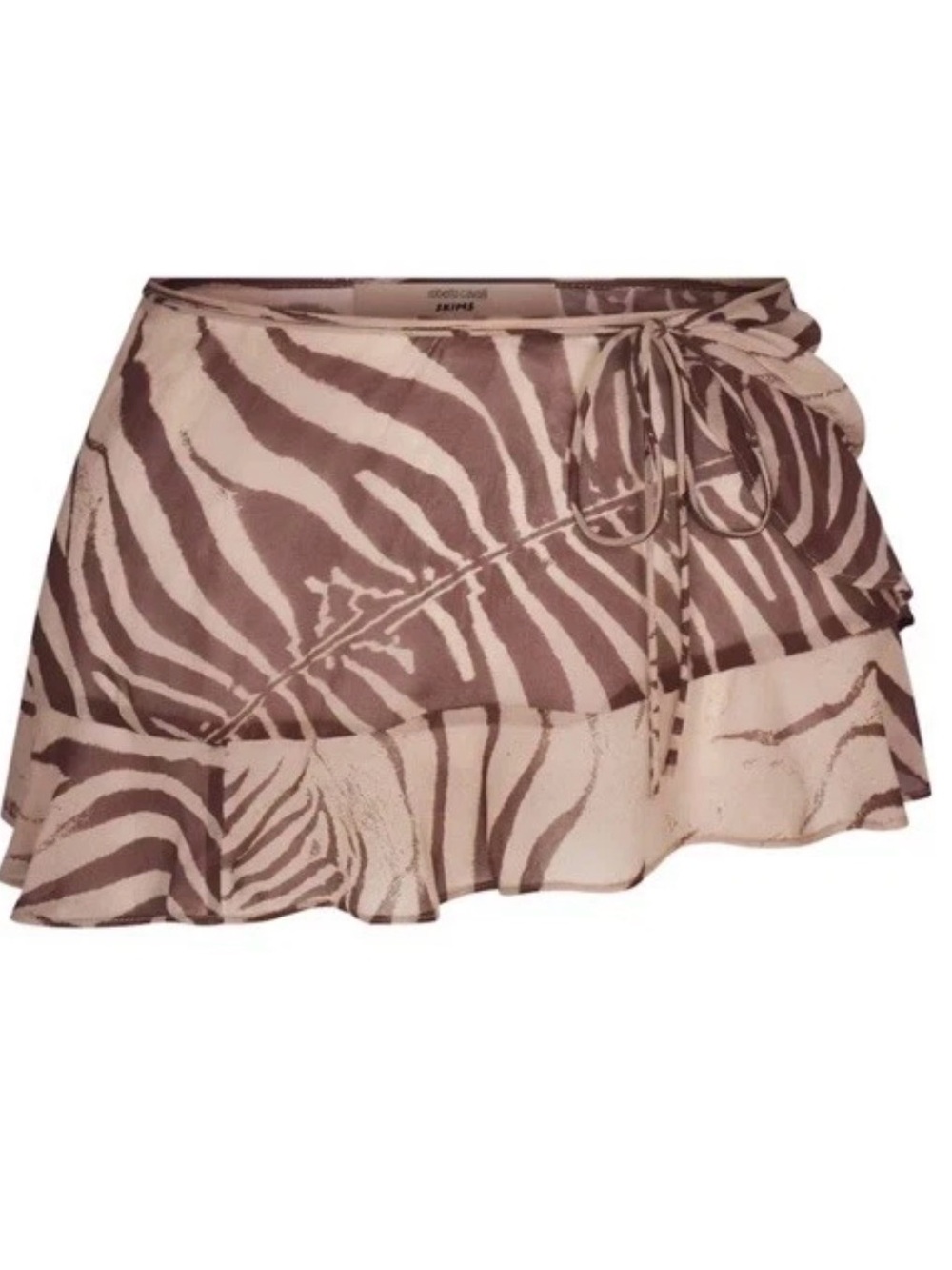 Skims Roberto Cavalli Low Rise Mini Skirt Zebra Print Size Large